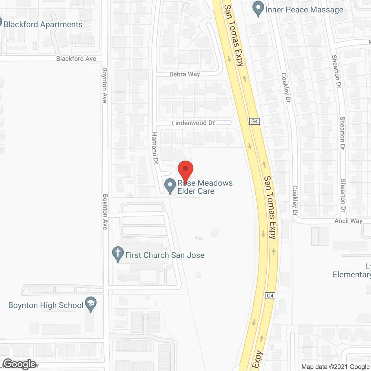 Rose Meadow Elder Care II in google map