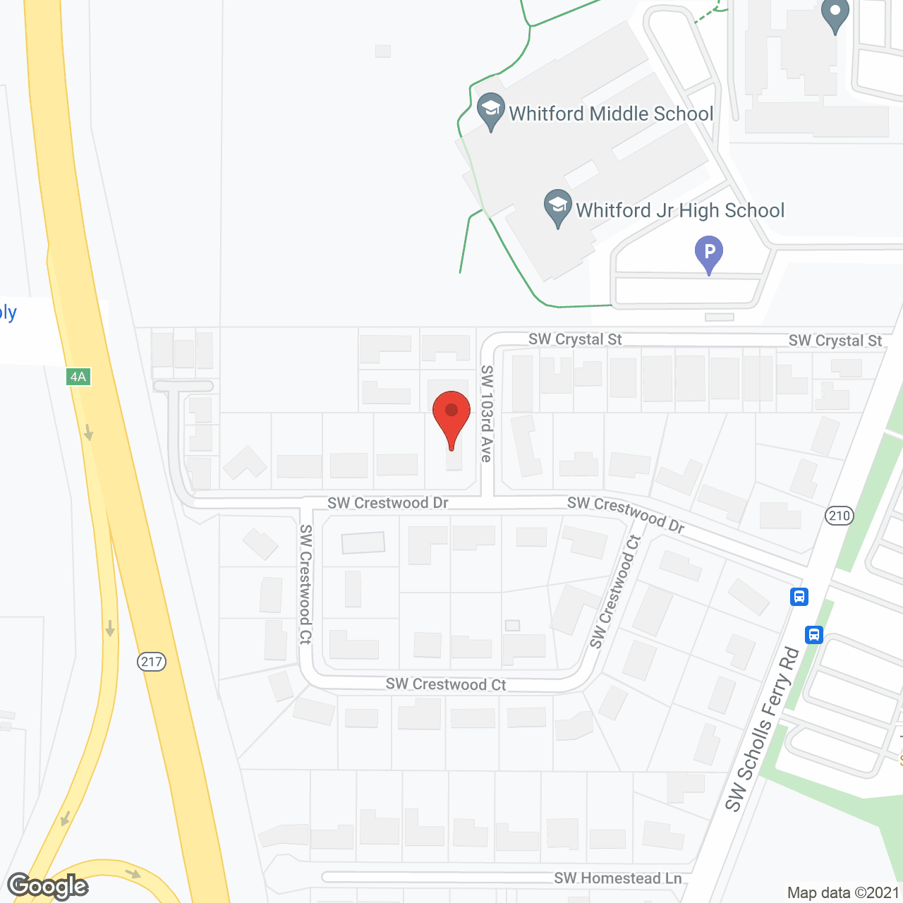 Crestwood Senior Living in google map