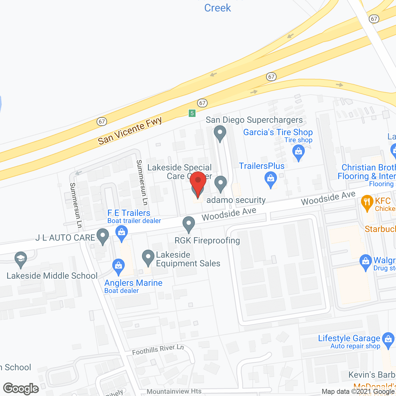 Lakeside Special Care Center in google map