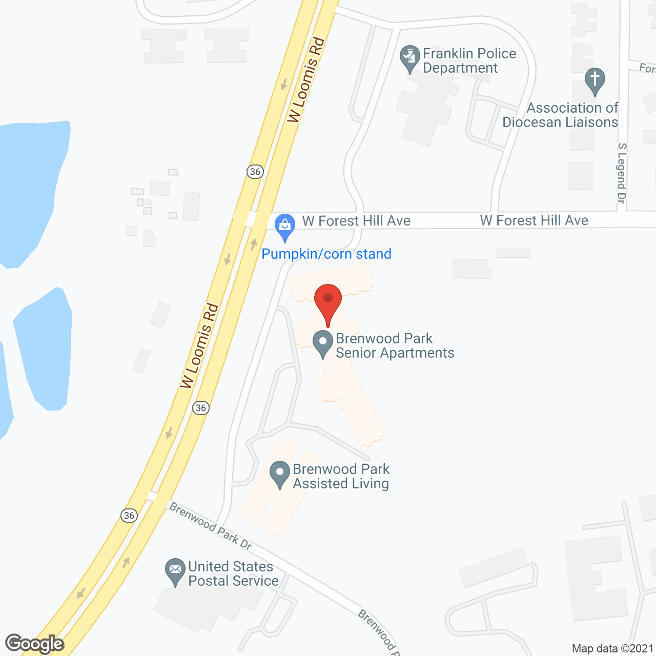 Brenwood Park in google map