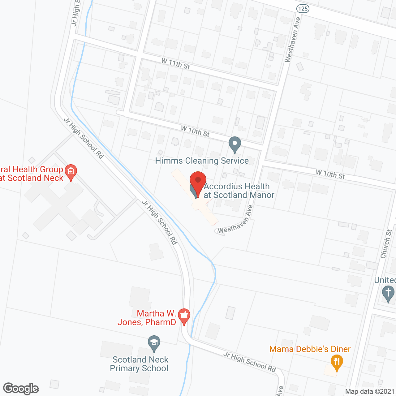 Scotland Manor Health Care Center in google map