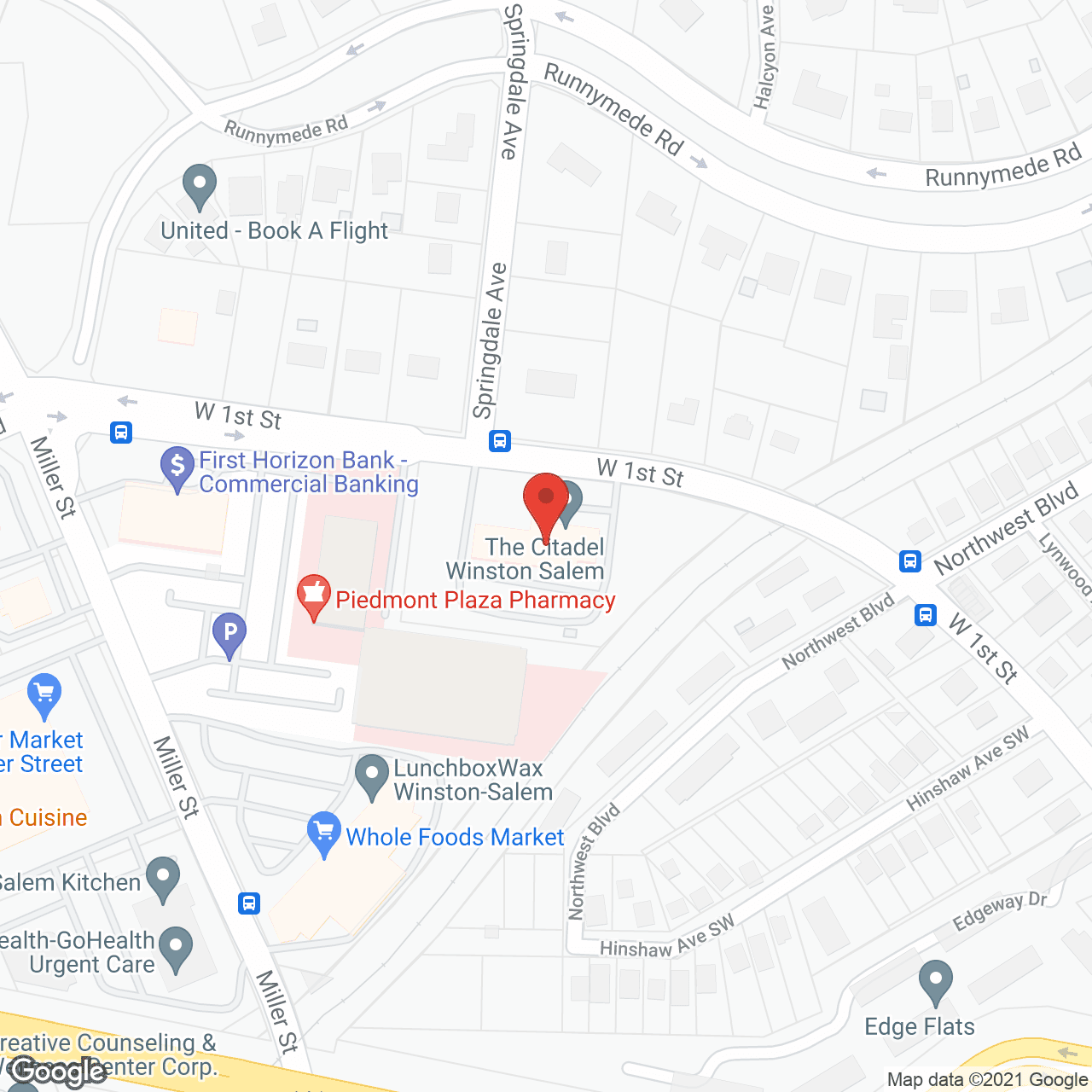 Winston-Salem Rehabilitation and Healthcare Center in google map