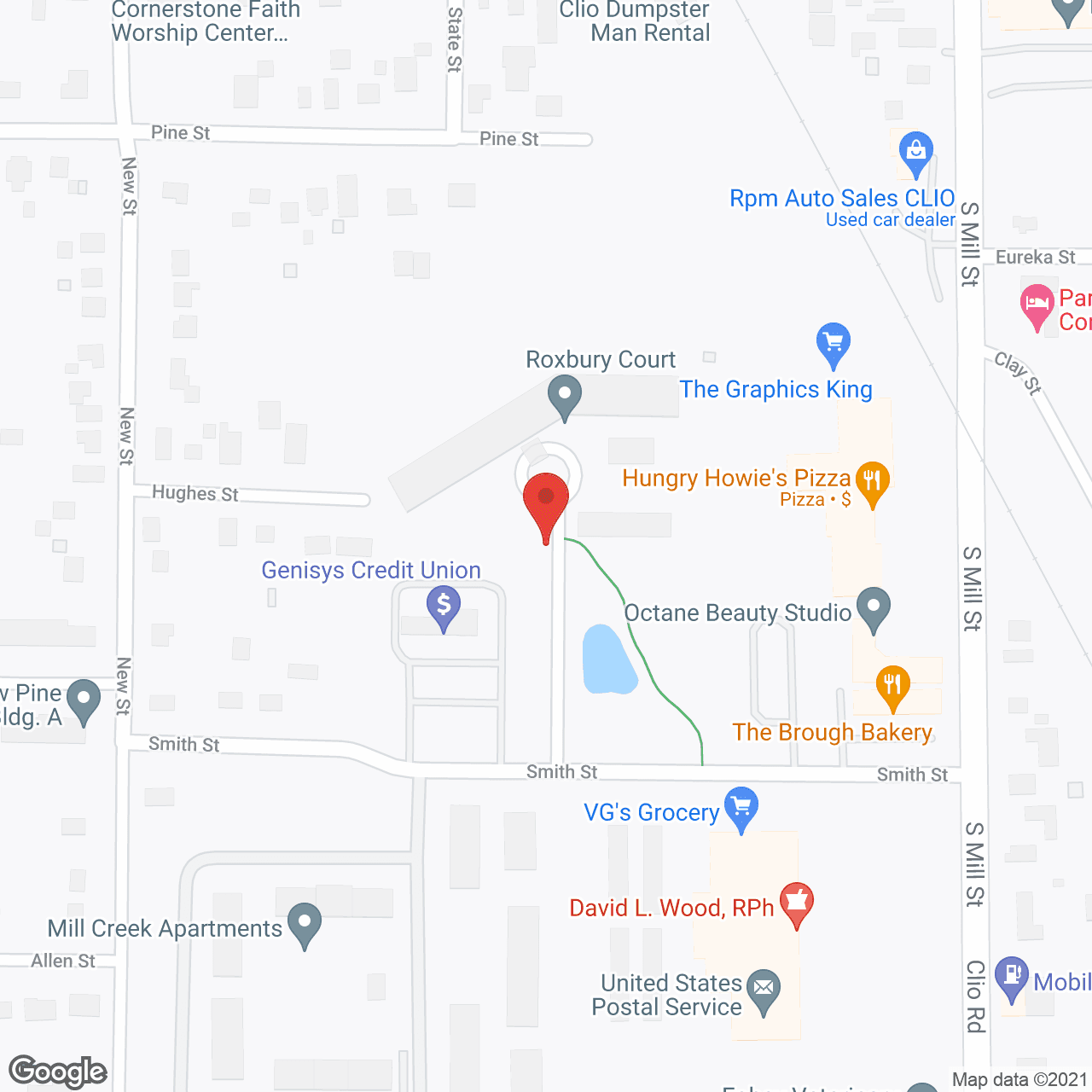 Roxbury Court in google map