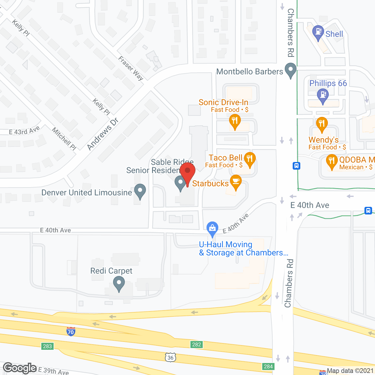 Sable Ridge Apartments in google map