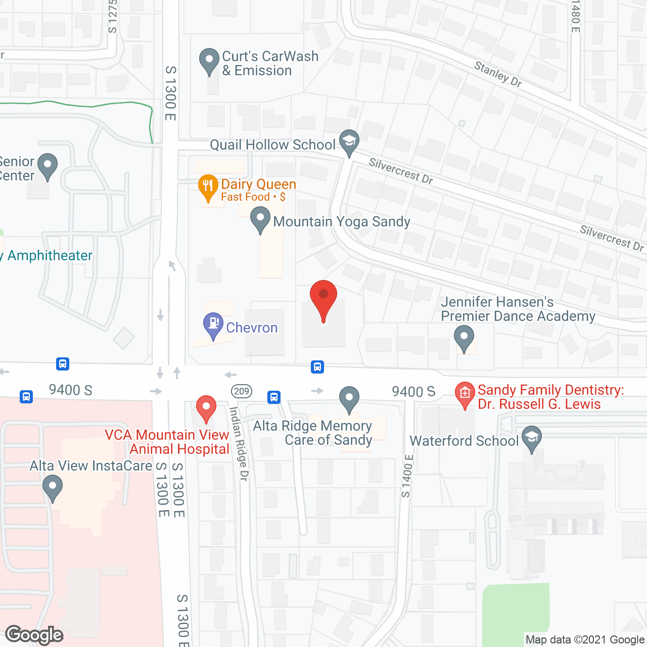 Alta Ridge Memory Care in google map