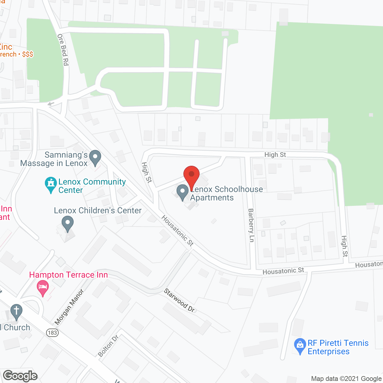 Lenox Schoolhouse Apartments in google map