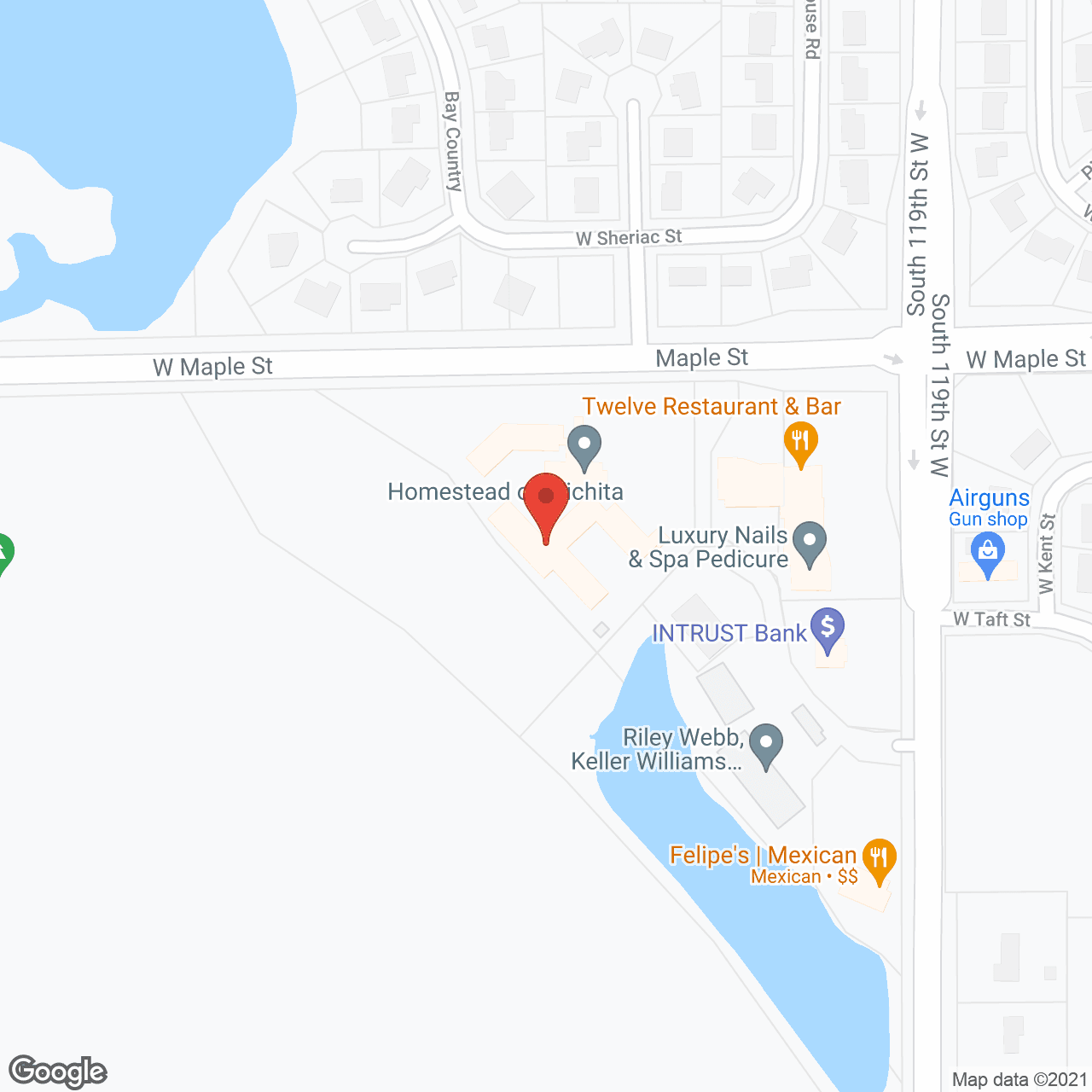 Homestead of Wichita in google map
