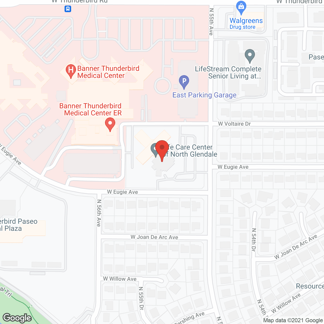 Life Care Center of North Glendale in google map