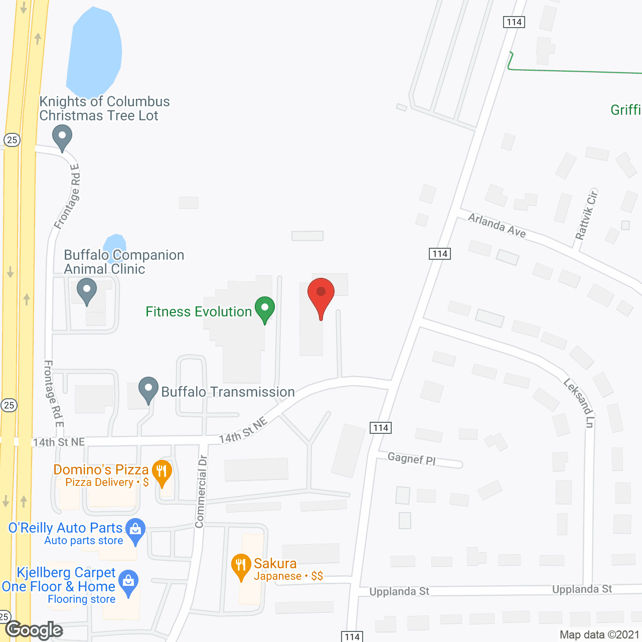 Barrington Apartments in google map