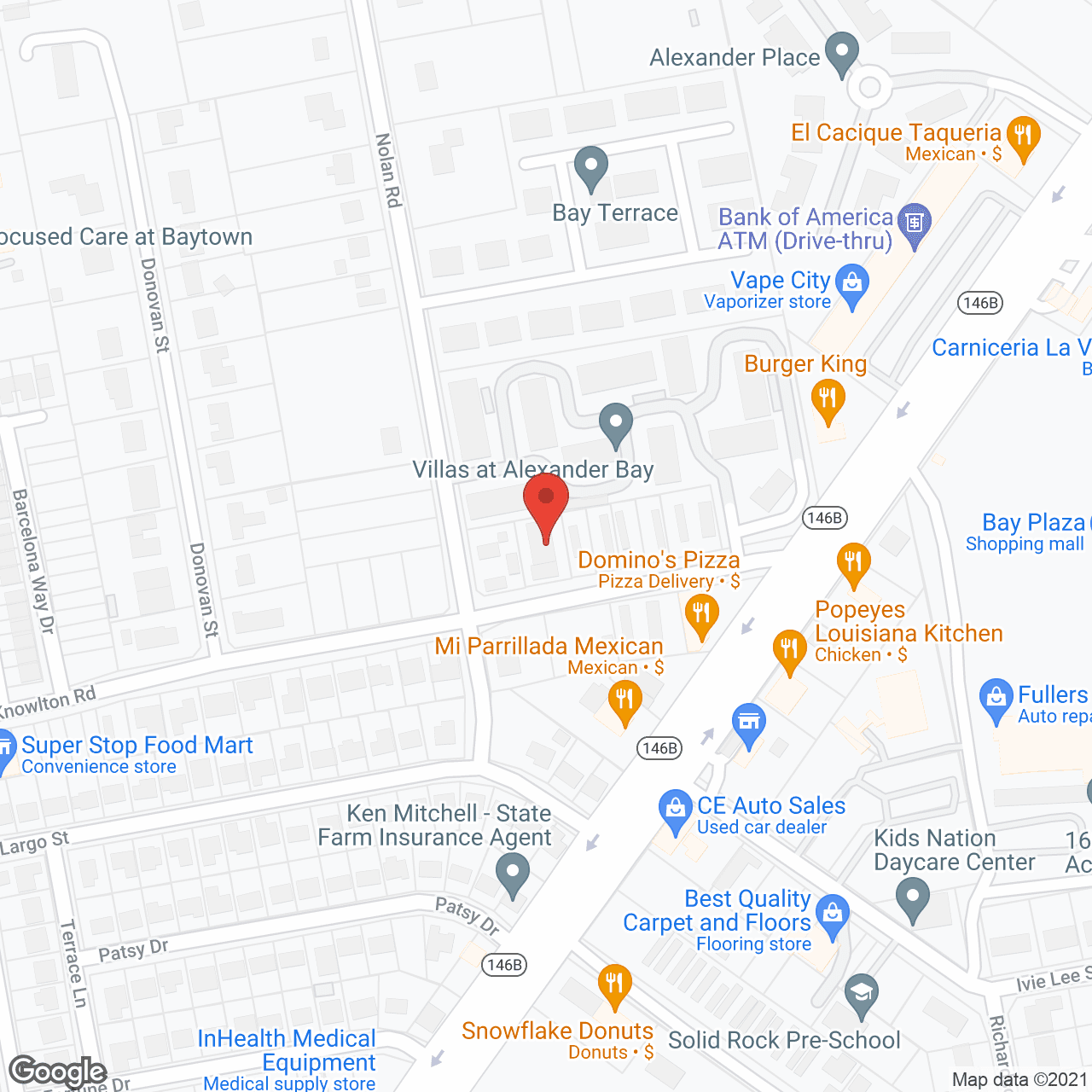Shady Creek Apartments in google map
