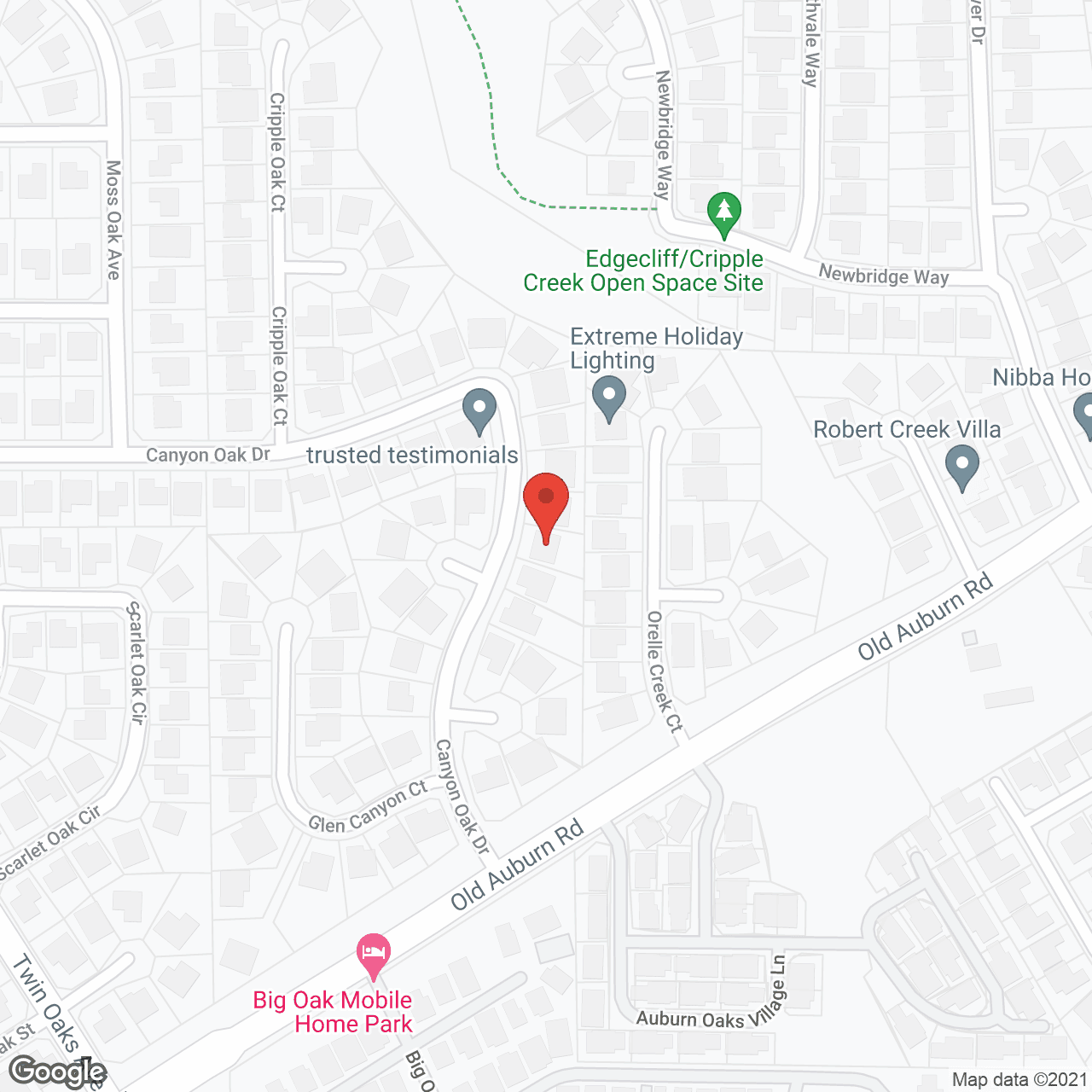 Canyon Oak Home Care in google map
