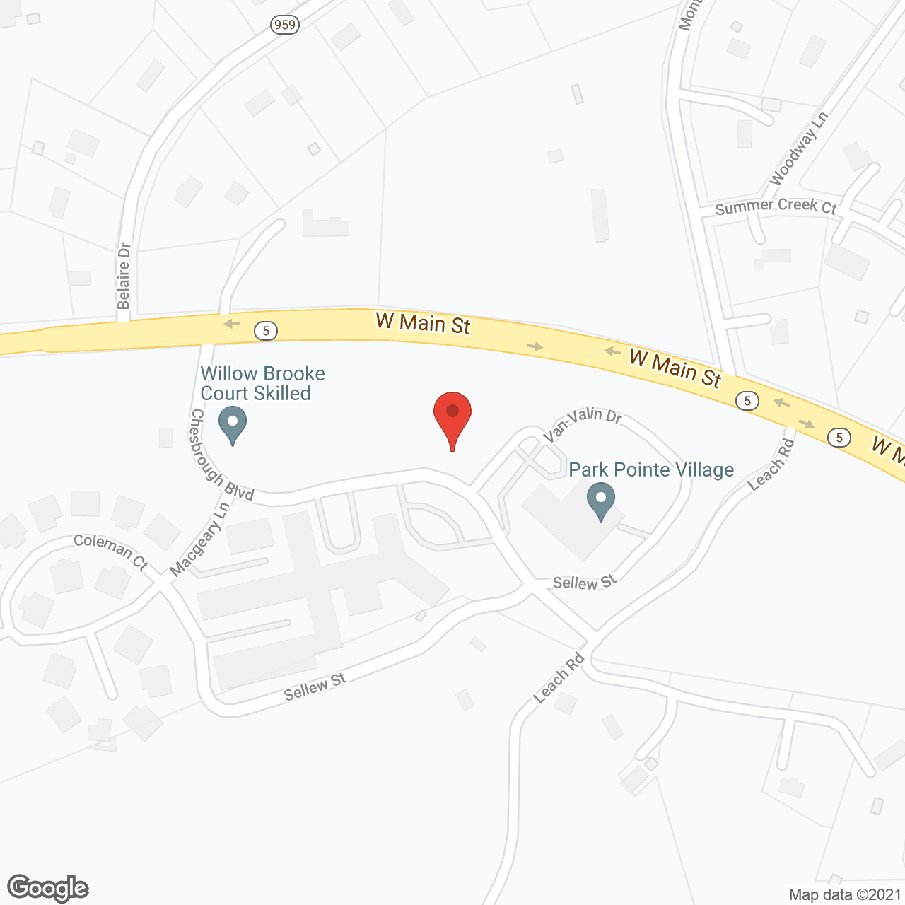 Carolina Village in google map