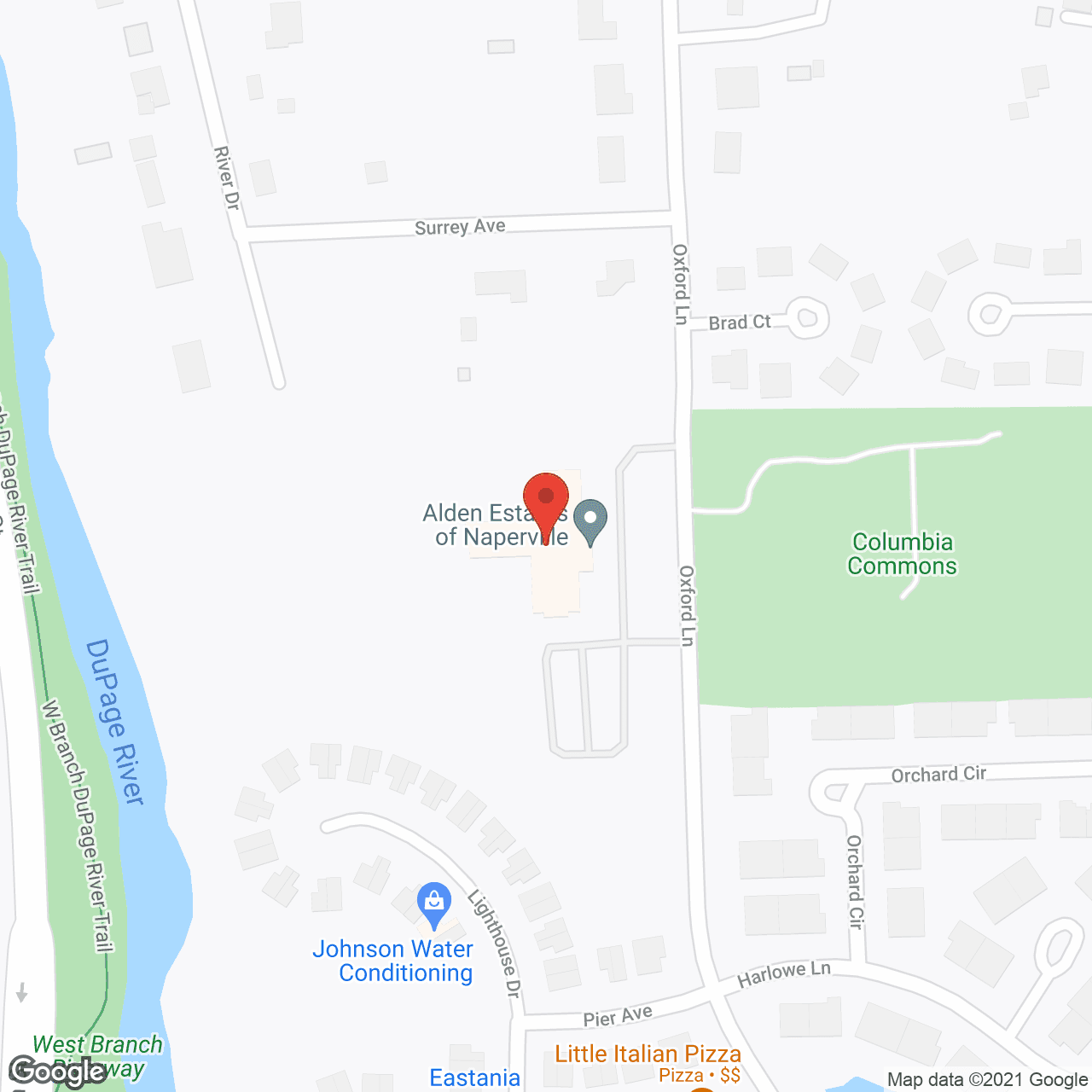 Alden of Naperville in google map
