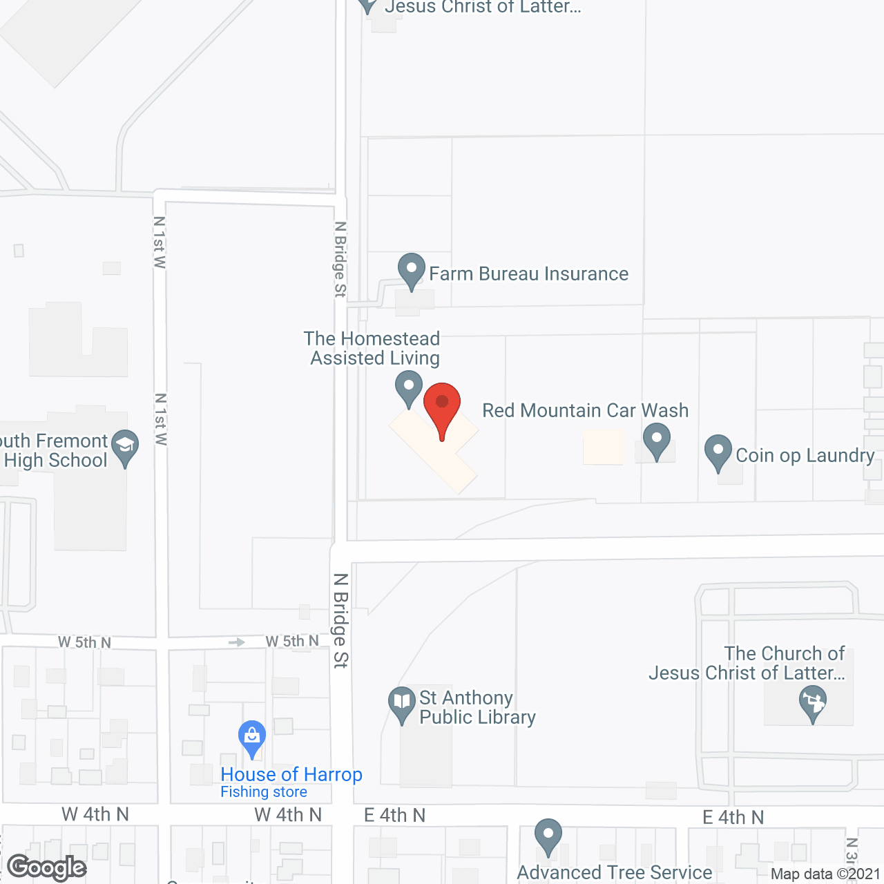 Homestead Assisted Living Centers Inc - St Anthony in google map