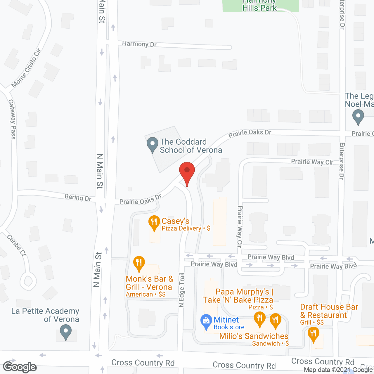 Cedarhurst of Verona in google map
