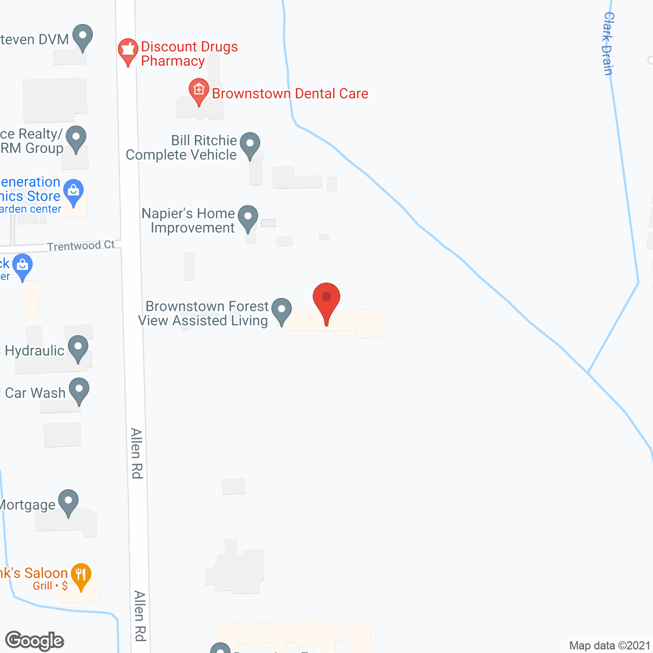 Forest View Assisted Living in google map