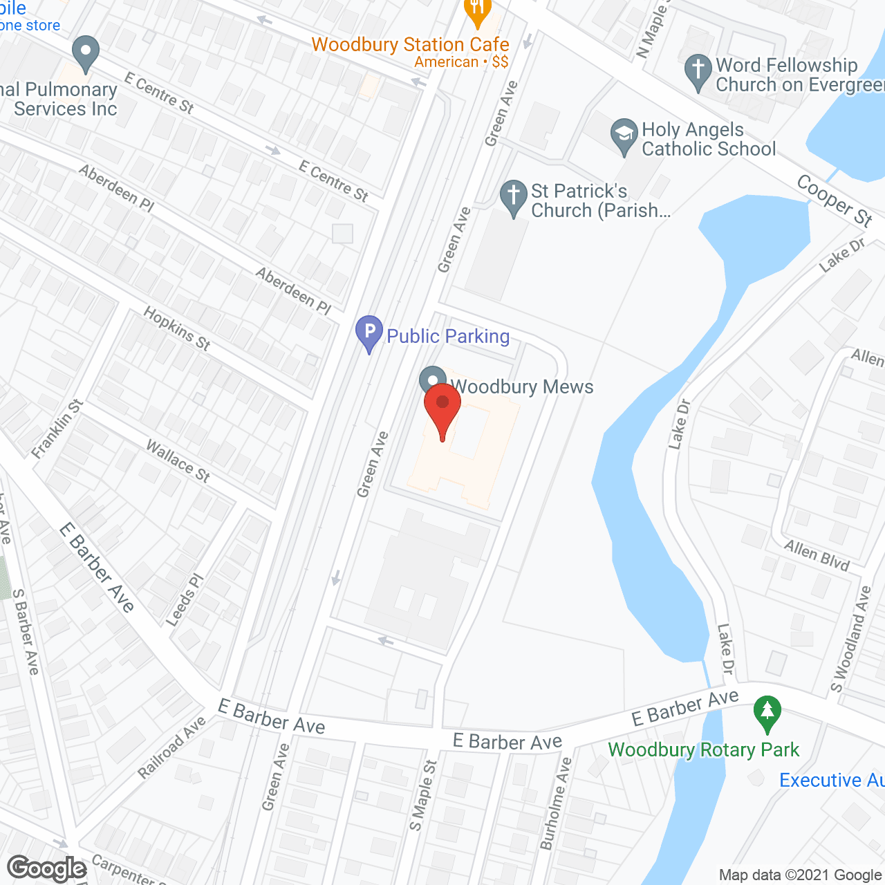 Woodbury Mews Senior Living in google map