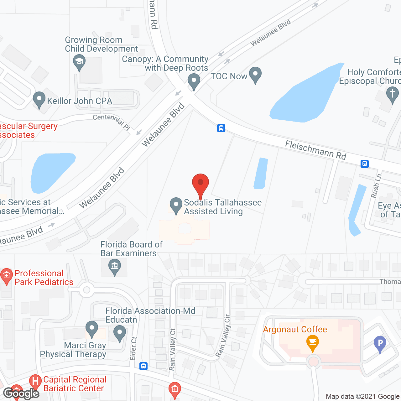 Sodalis Tallahassee Assisted Living in google map