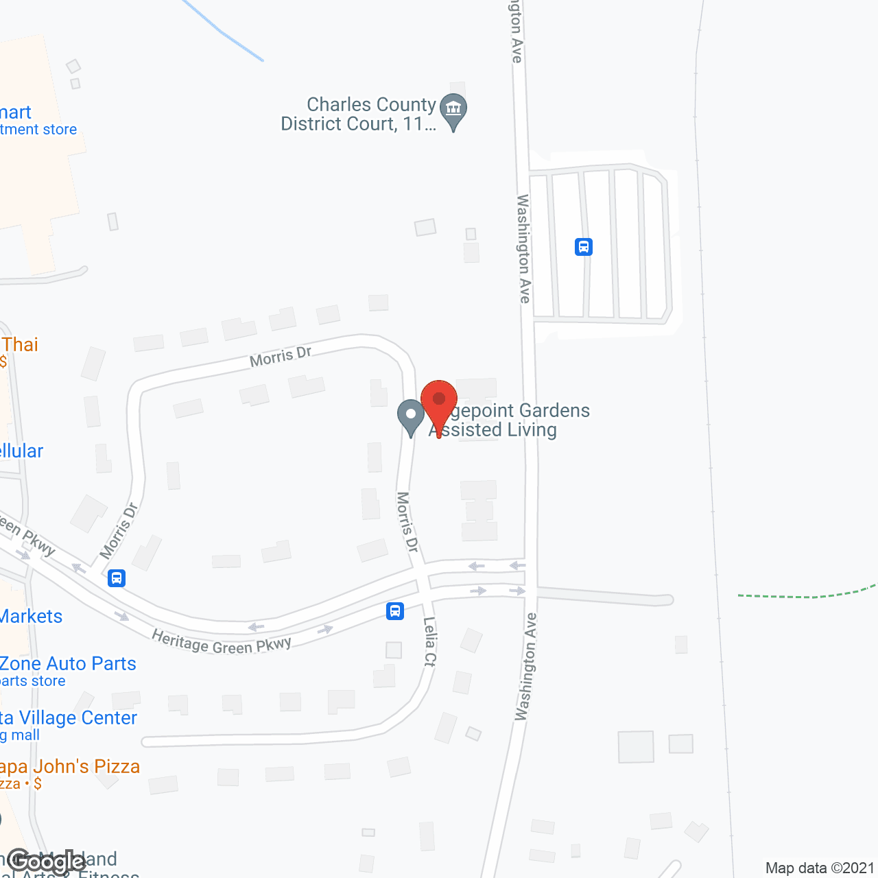 Abbey Manor of La Plata in google map