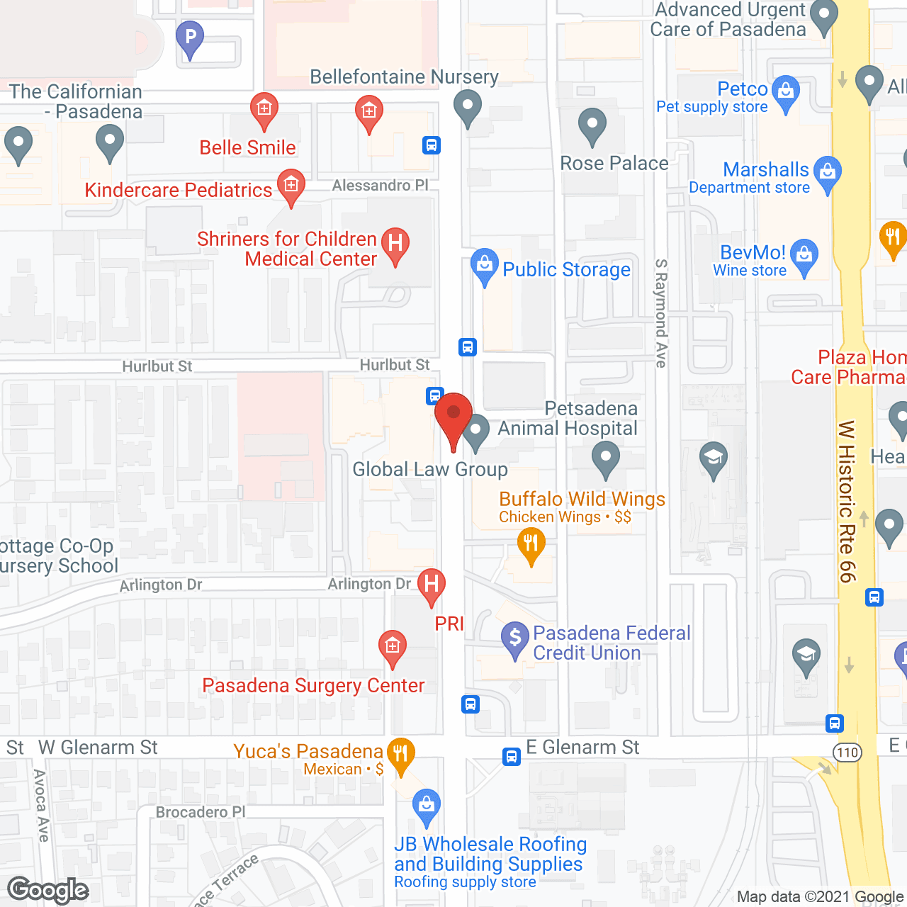 MorningStar Senior Living of Pasadena in google map