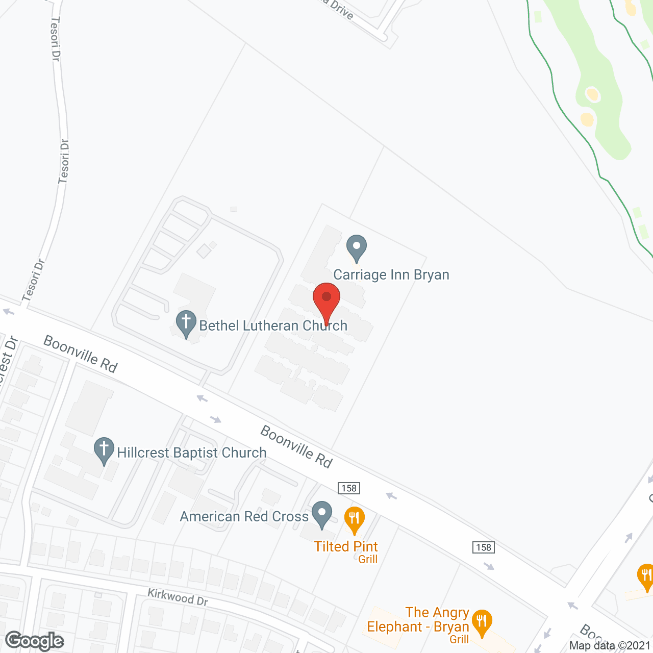 Carriage Inn at Bryan in google map