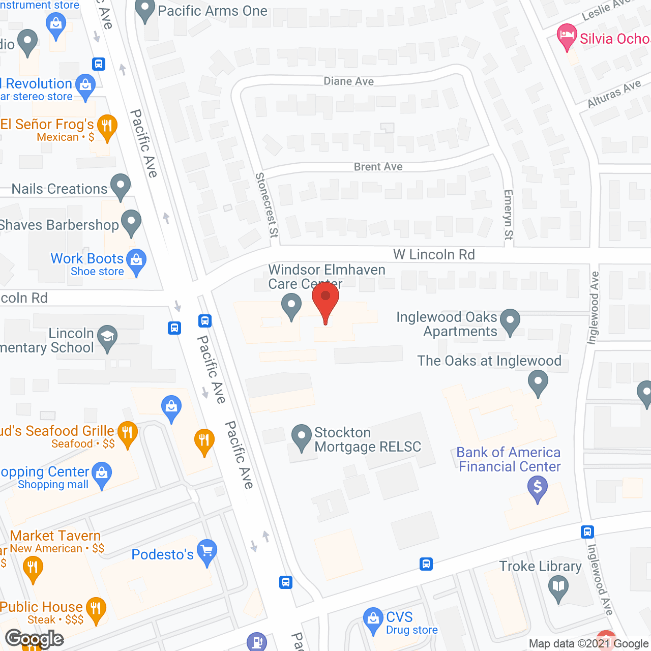 Windsor Elmhaven Care Center in google map