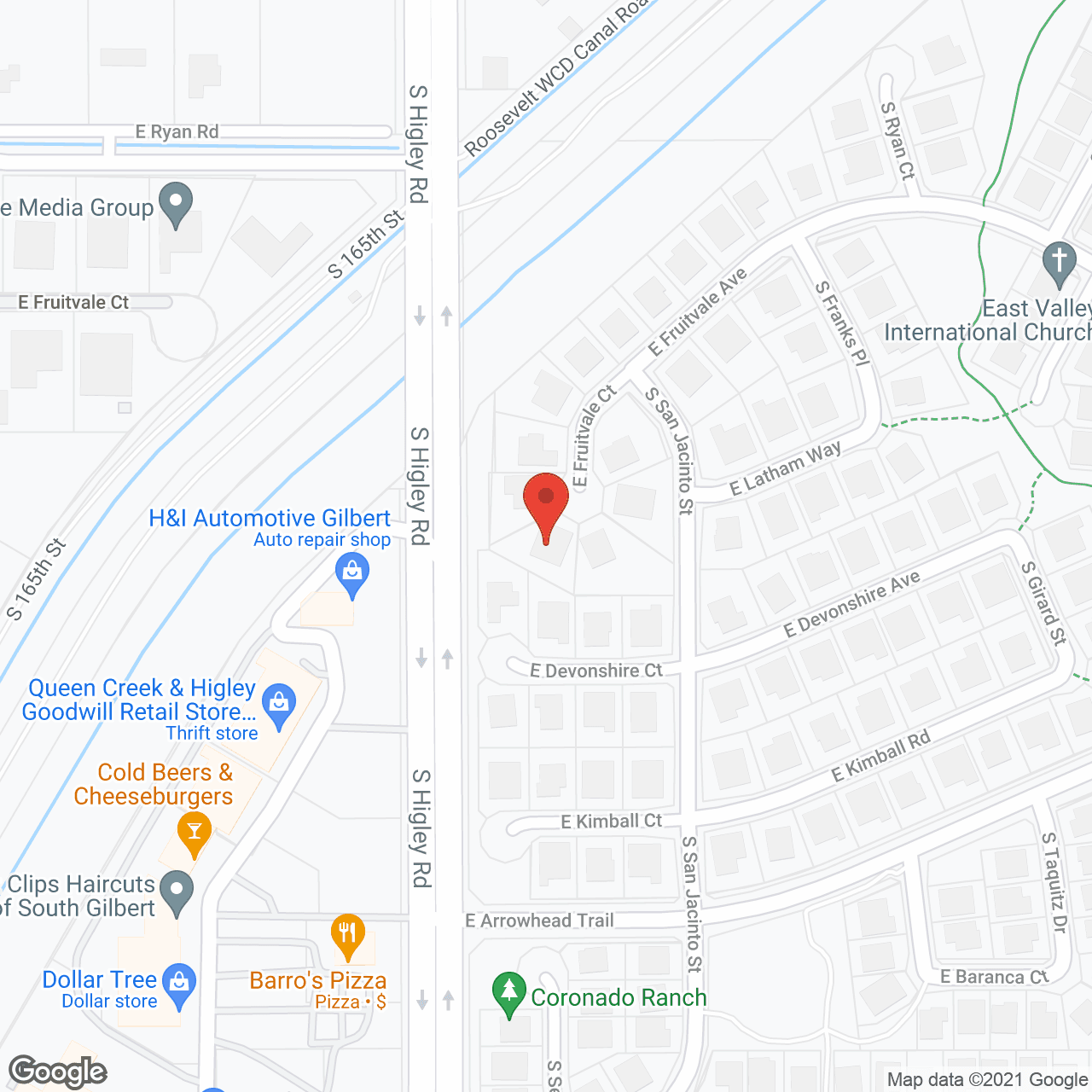 Coronado Ranch Adult Care Home in google map