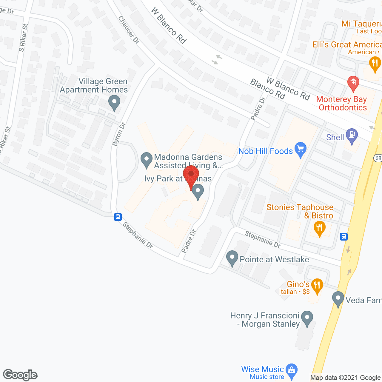 Ivy Park at Salinas in google map