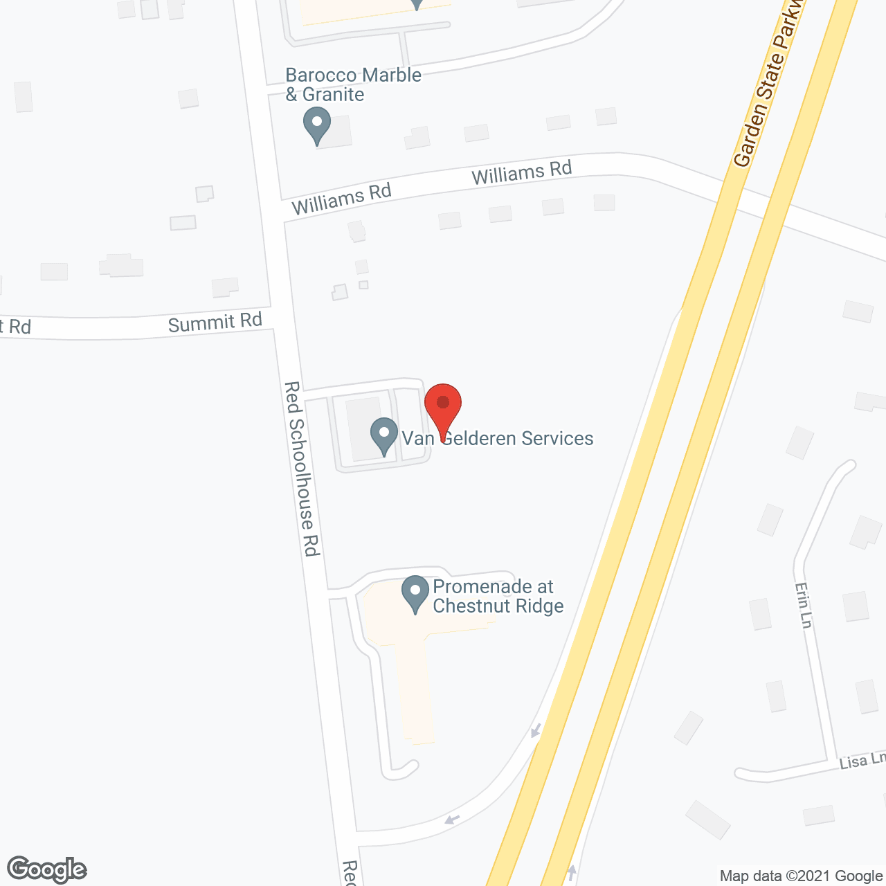 Promenade at Chestnut Ridge in google map
