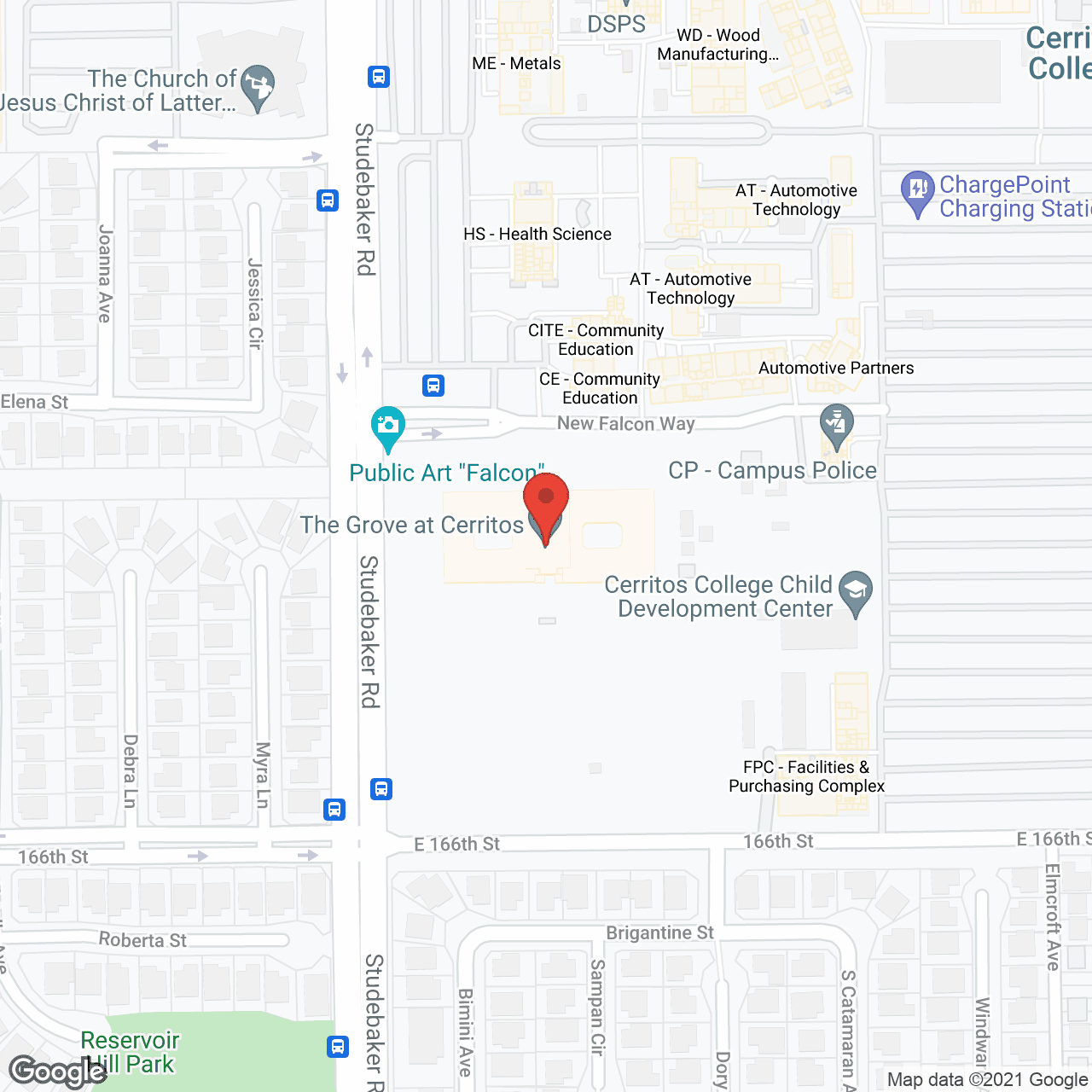 Ivy Park at Cerritos in google map