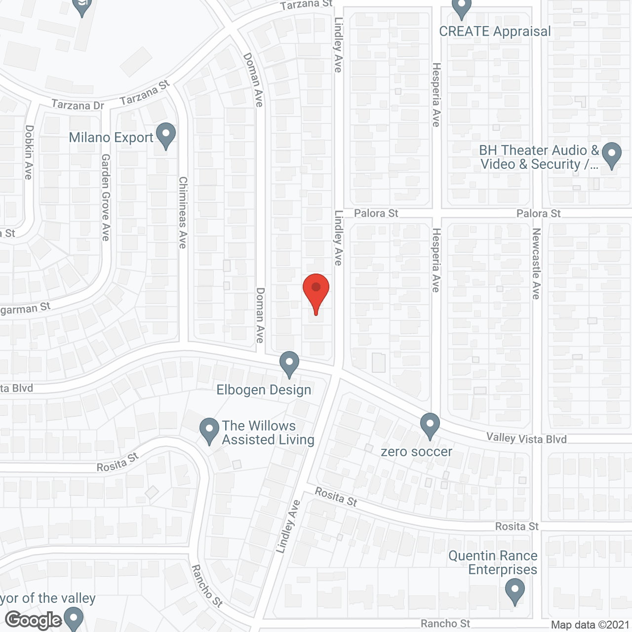 Tarzana Hills Board and Care II in google map