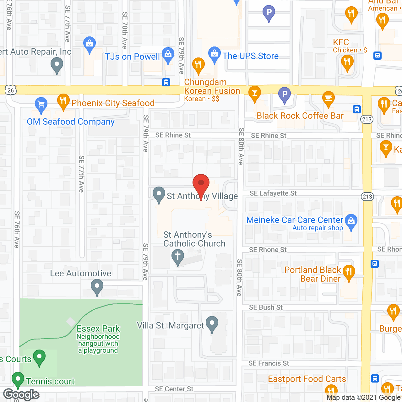 St. Anthony Village in google map
