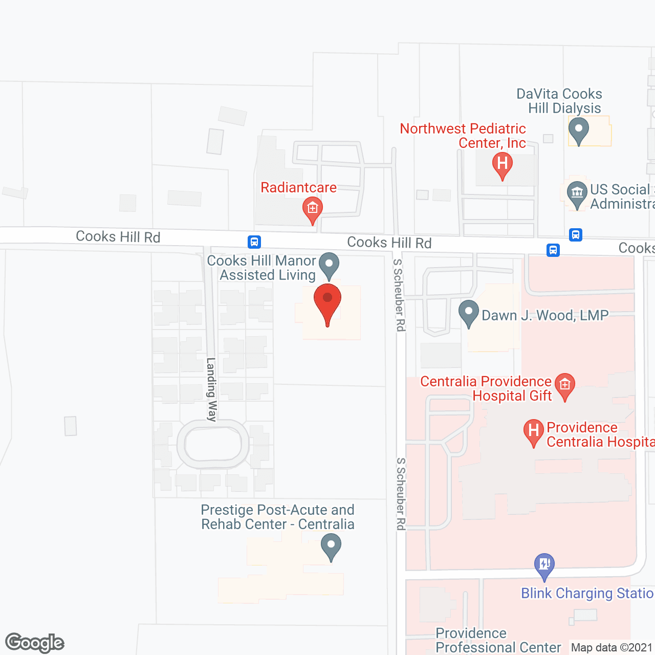 Centralia Point Assisted Living and Memory Care in google map