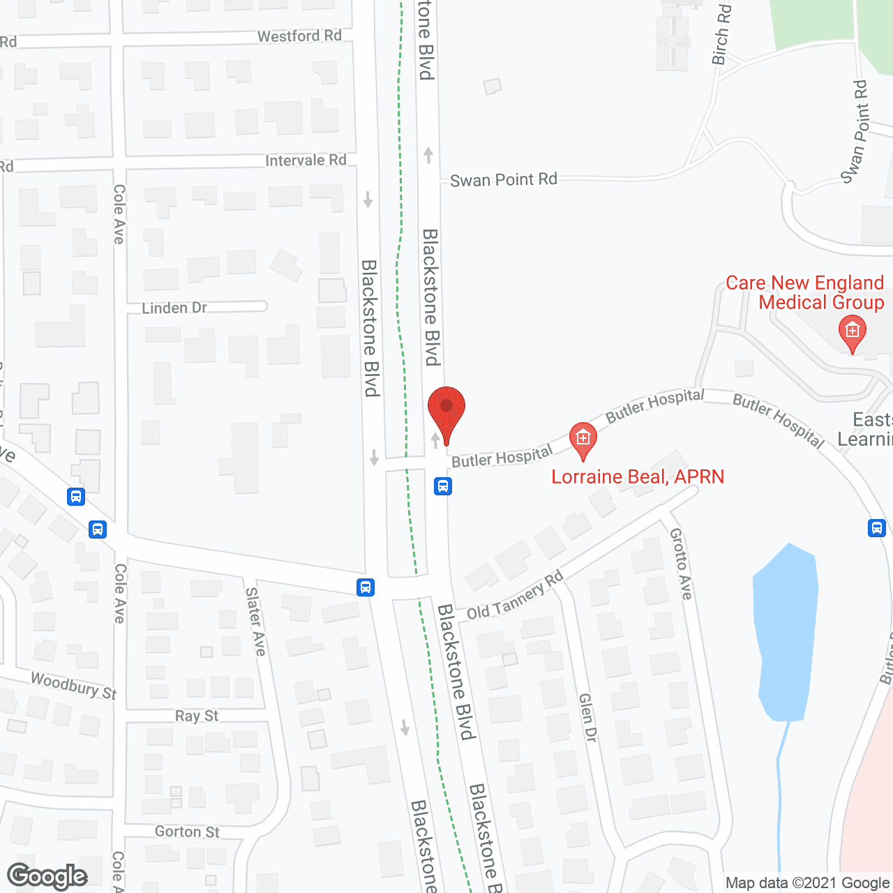 Wingate Residences on Blackstone Boulevard in google map
