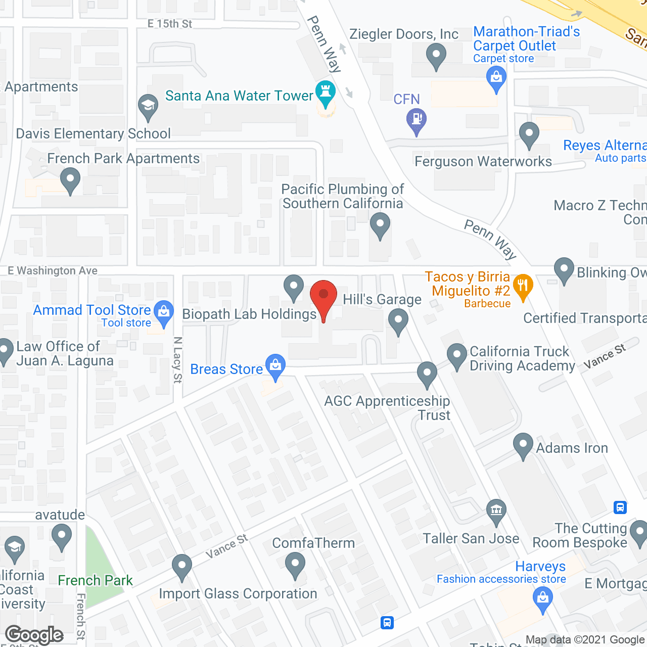 French Park Care Center in google map
