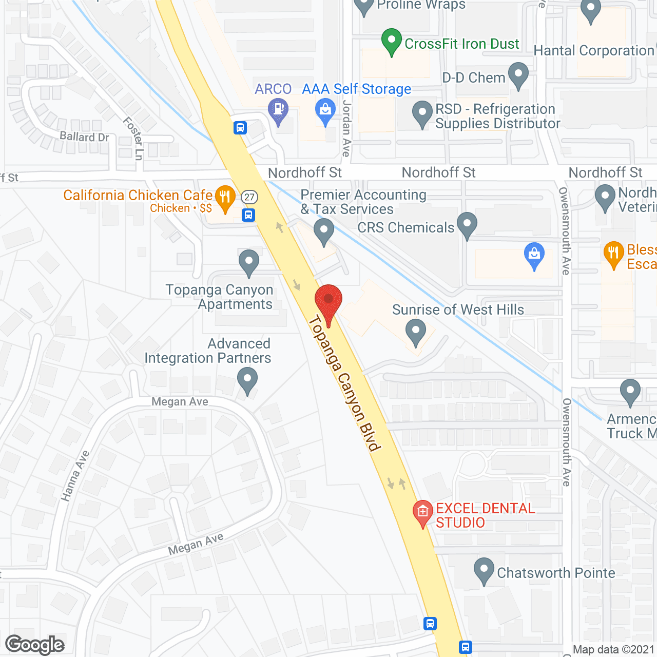 Ivy Park at West Hills in google map
