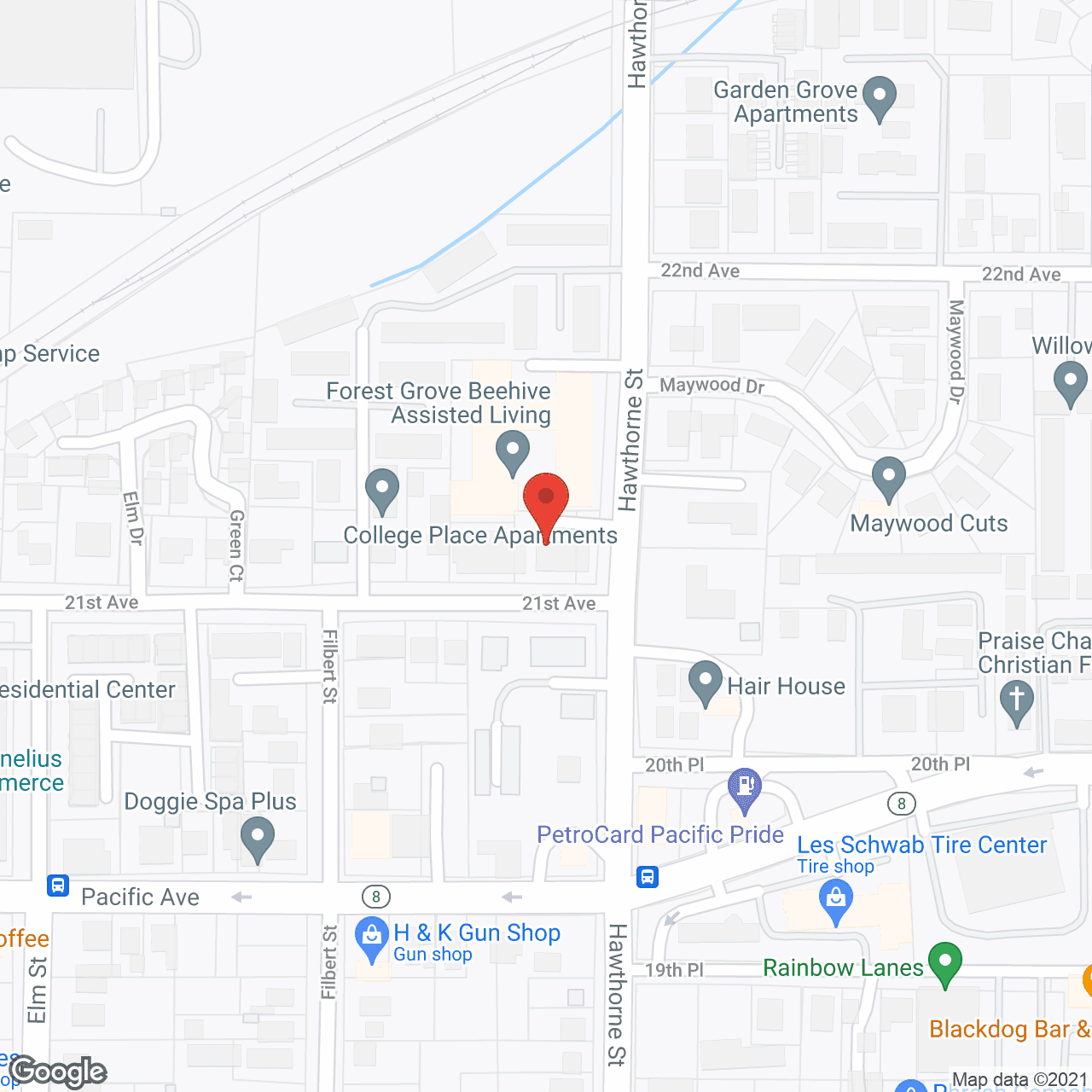 Hawthorne House in google map