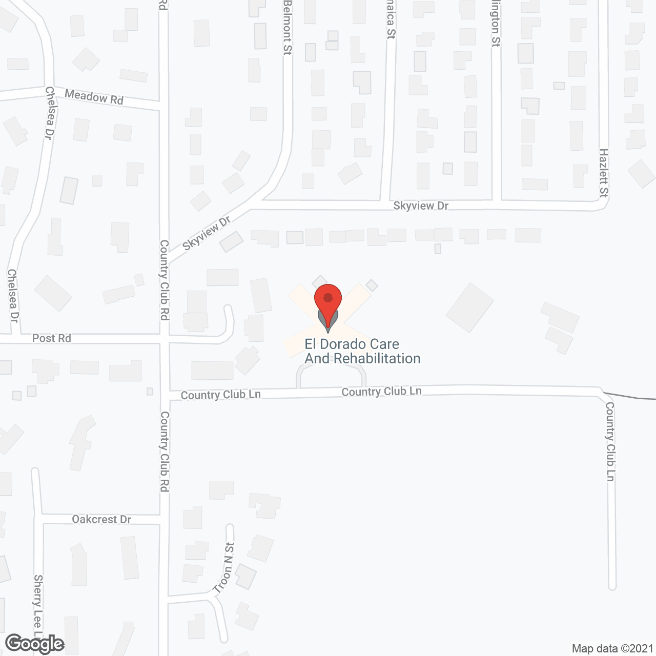 El Dorado Care and Rehab Center in google map
