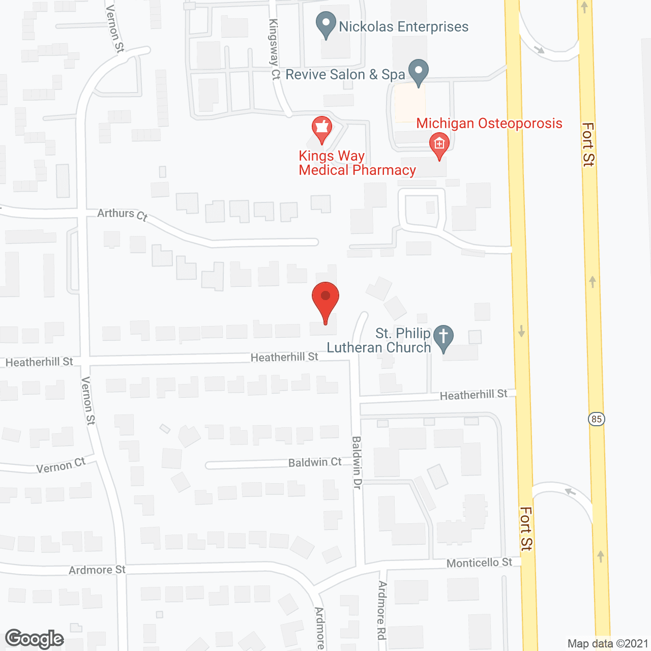Cunningham's Trenton Senior Residence in google map