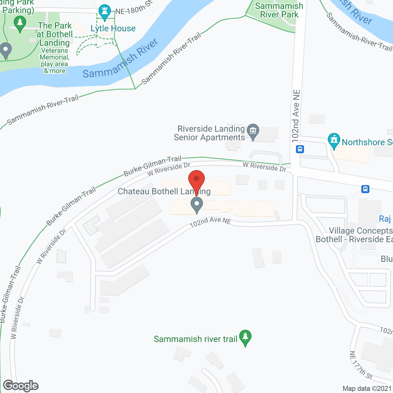 Chateau at Bothell Landing in google map