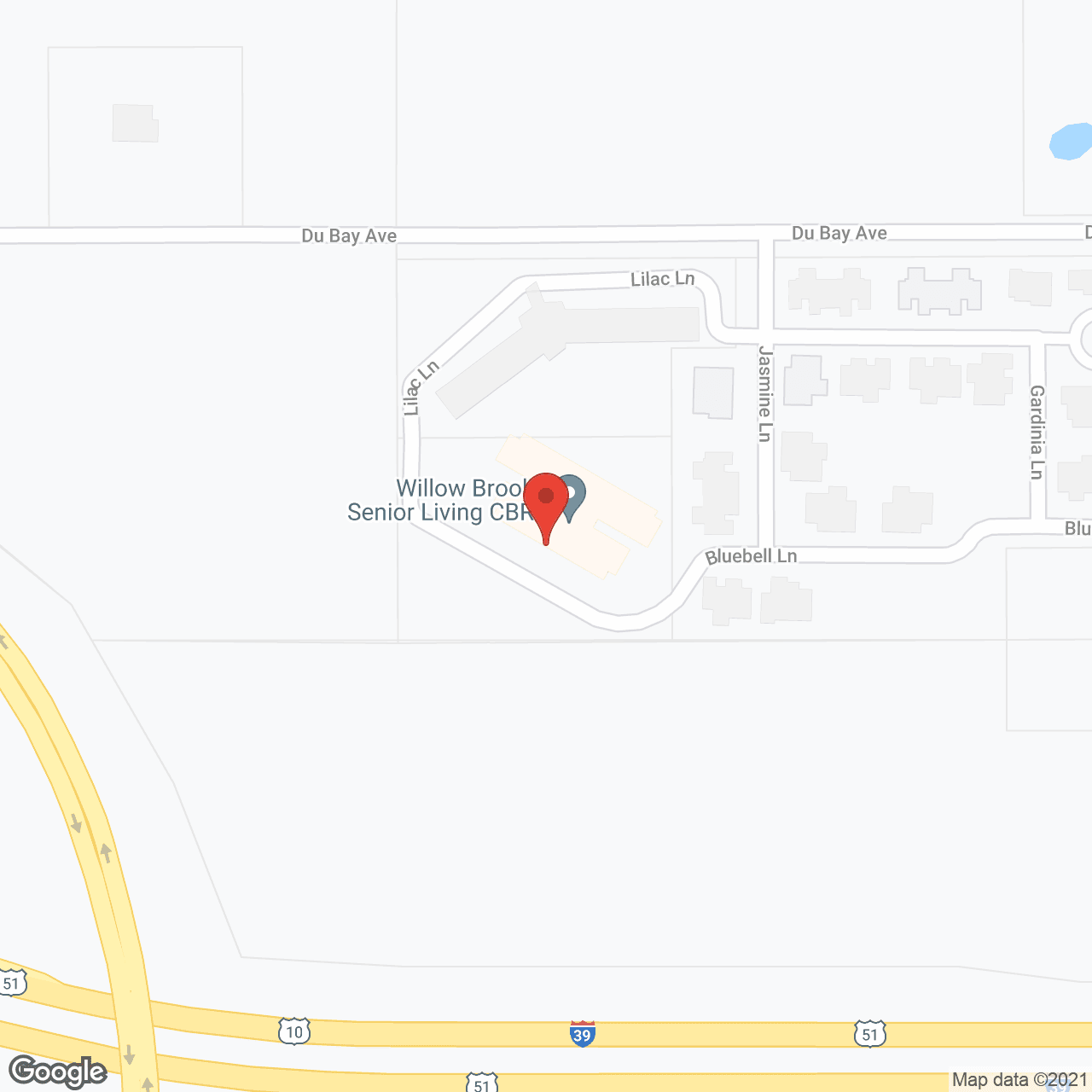 Willow Brooke Point Senior Living CBRF in google map