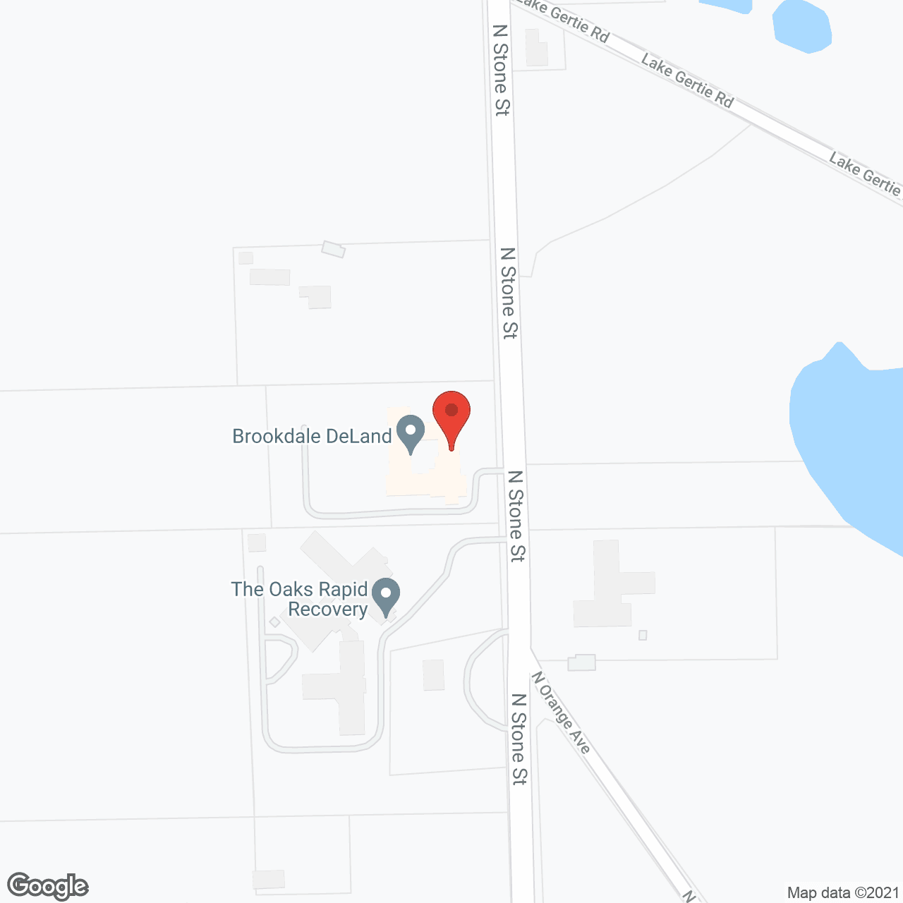 Brookdale Deland in google map
