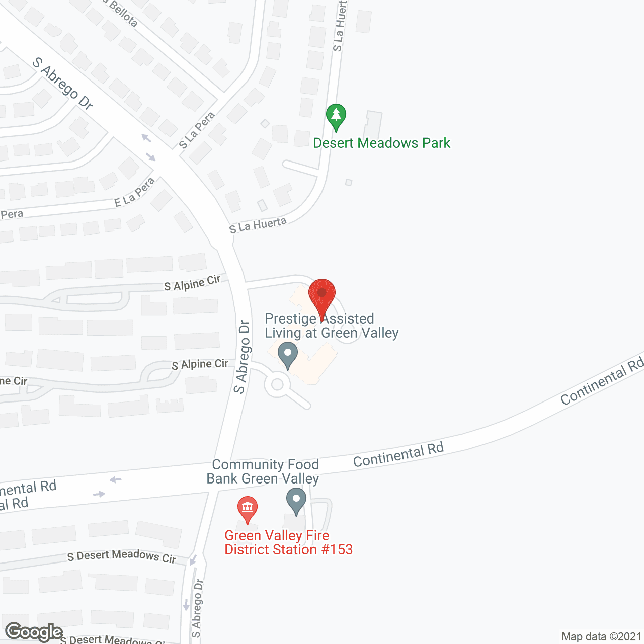 Prestige Assisted Living at Green Valley in google map