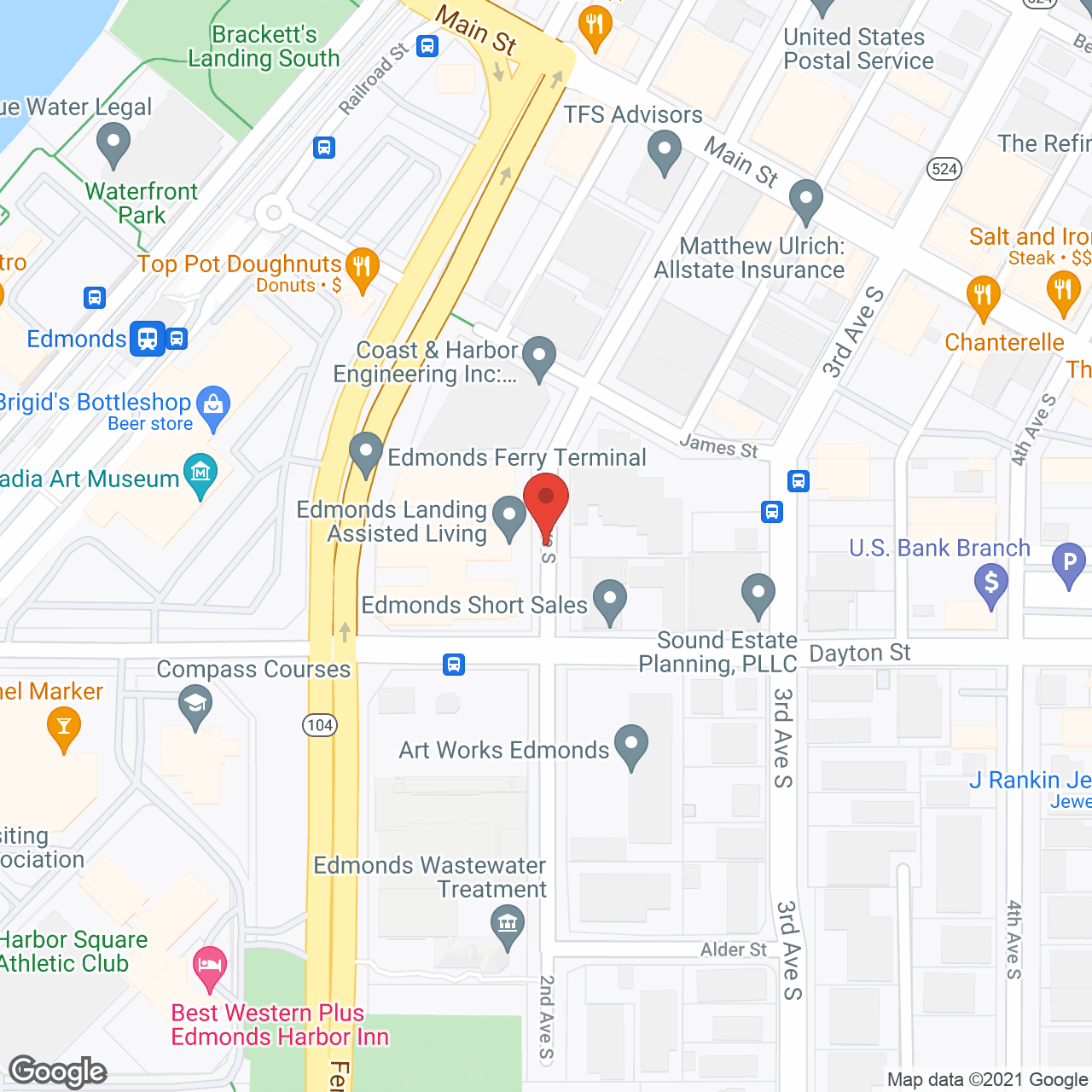 Edmonds Landing by Cogir in google map