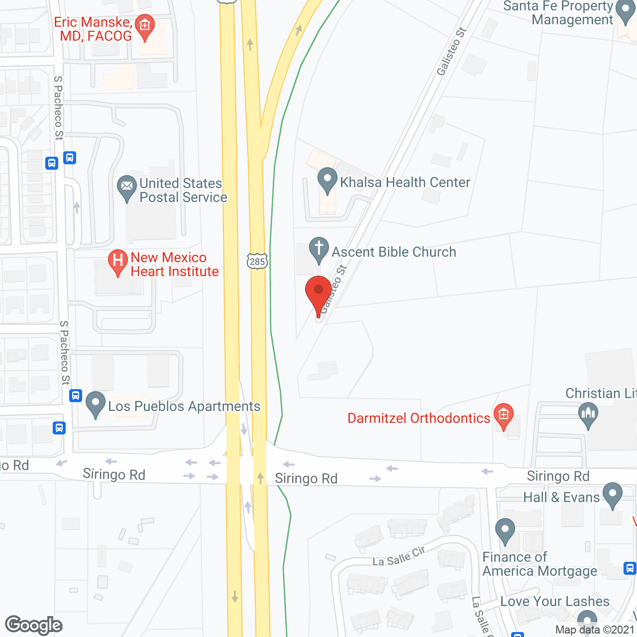 The Rosemont of Santa Fe in google map