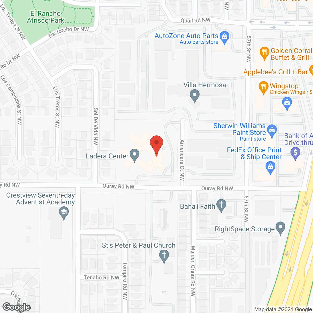 Ladera Nursing Ctr in google map