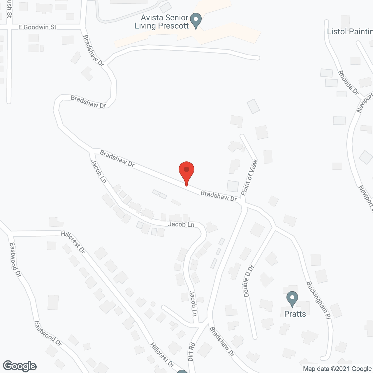 Evergreen Village Prescott in google map