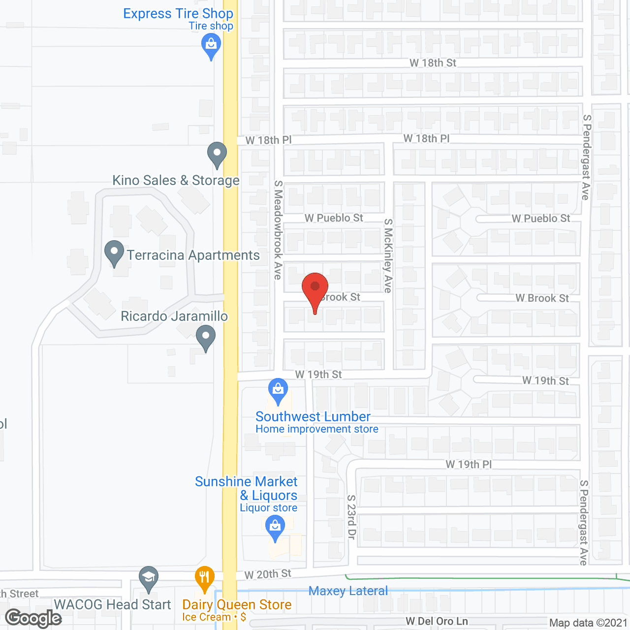 Palo Verde Adult Care in google map