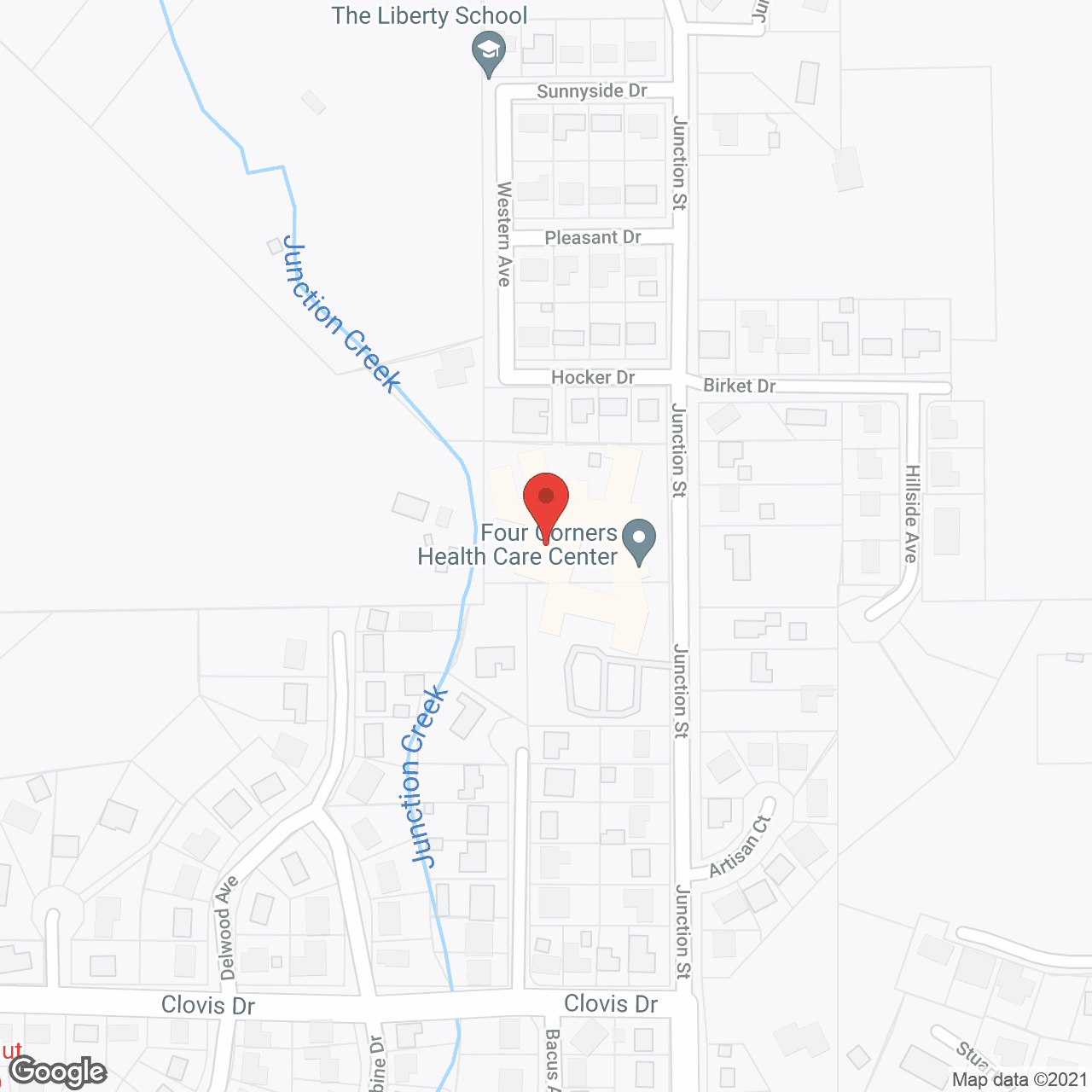 Four Corners Health Care Ctr in google map