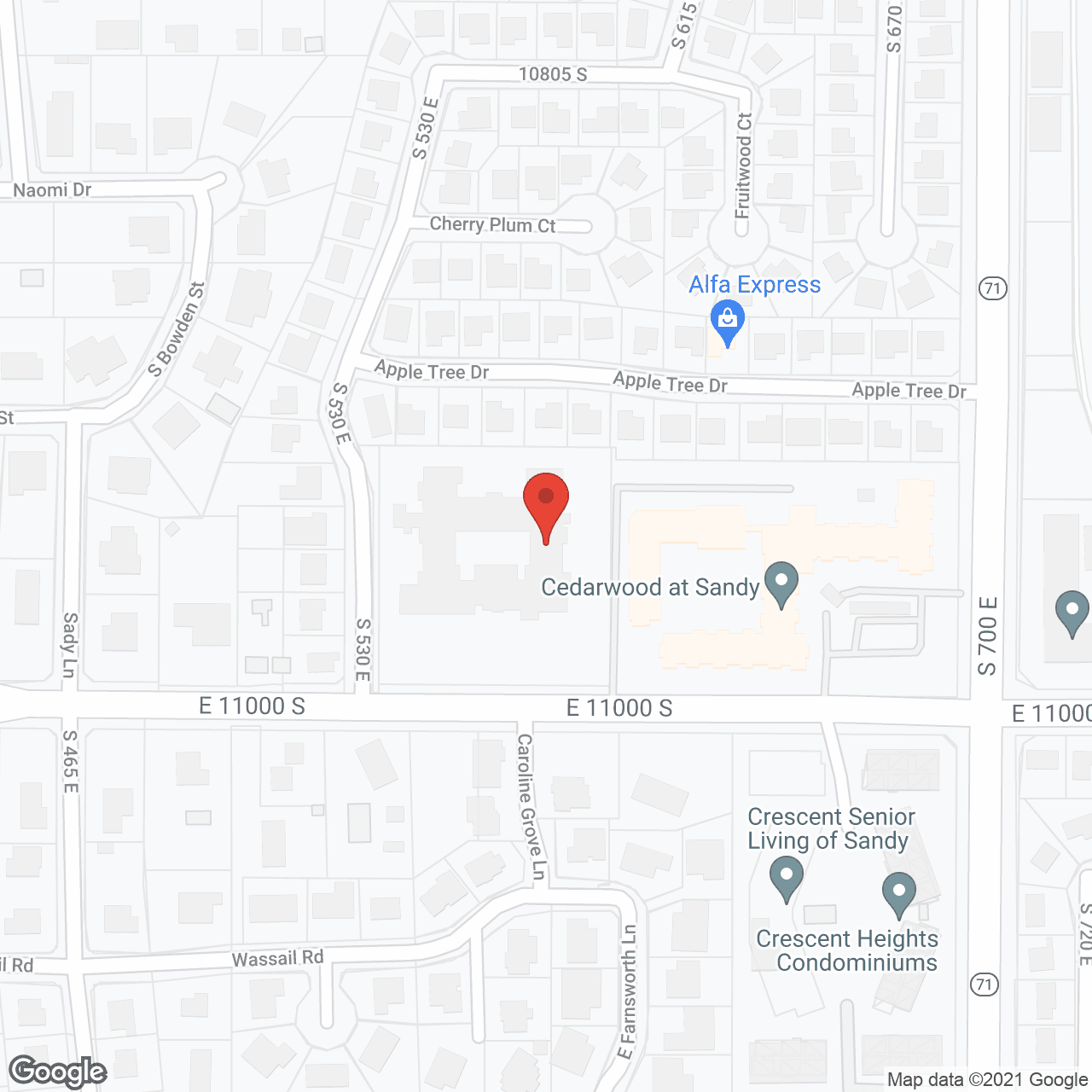 Crosslands Rehabilitation and Healthcare Center in google map